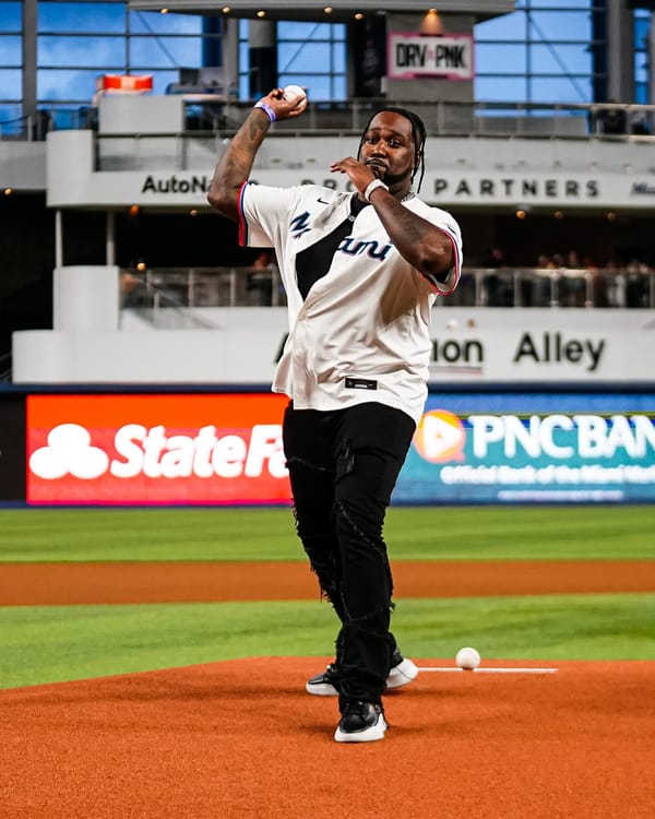 Reazy In Miami For 1st Pitch At Marlins Game